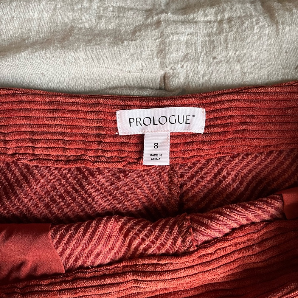 Prologue orange corduroy skirt - Picture 2 of 3
